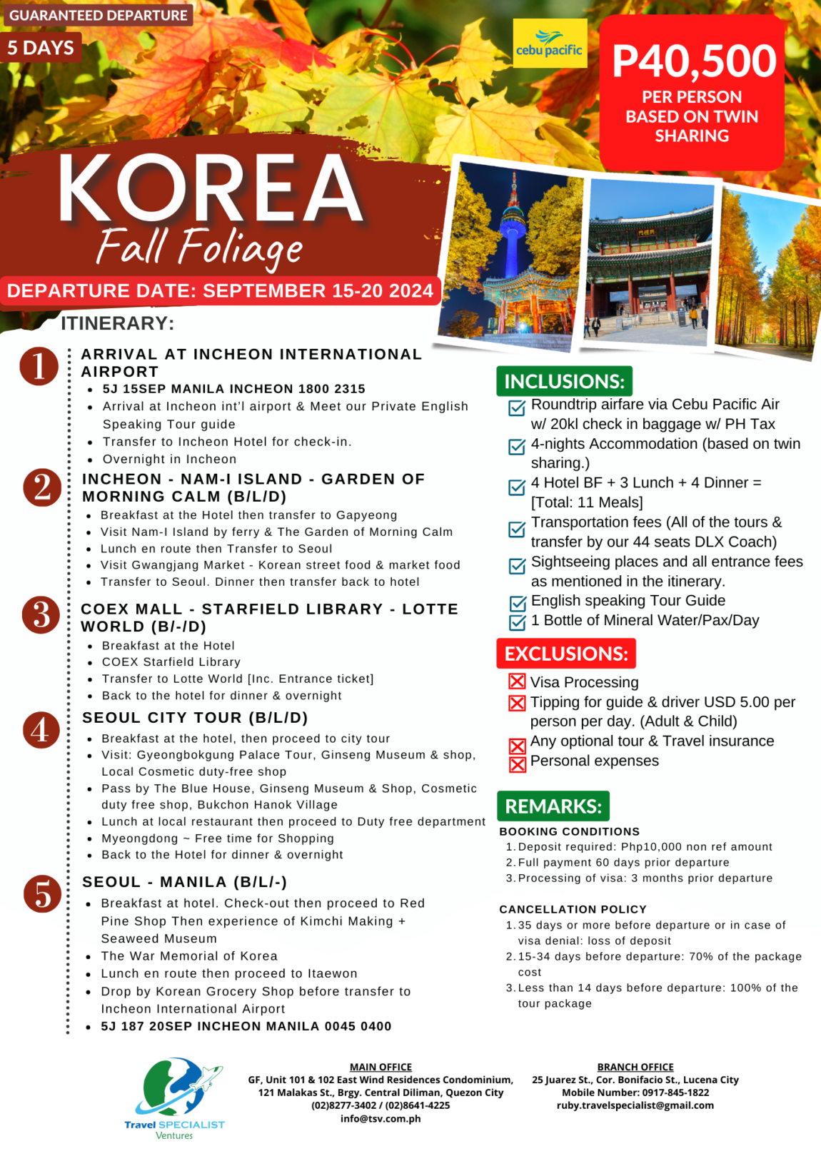 KOREA AUTUMN SEP15