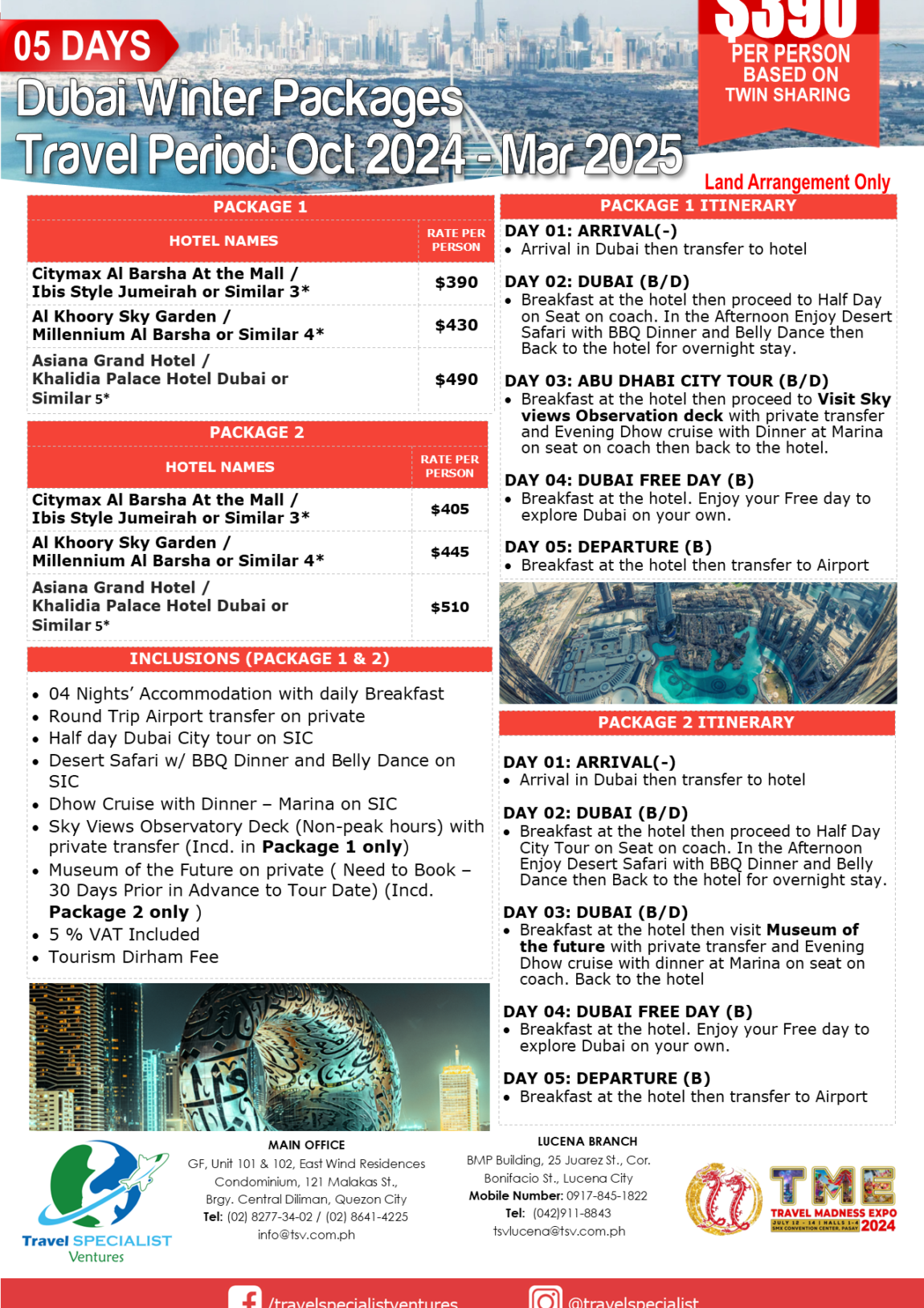 TME2024 Dubai Winter Packages P1